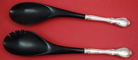 Salad Serving Set with black melamine 12